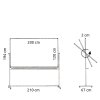 Swing board, whiteboard for intensive use on a mobile stand - 8 sizes - 120x200 cm #5