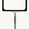 Double sided price frame, set w/alu base and pole, black A4 frame, cover sheet, height 72-90 cm #2