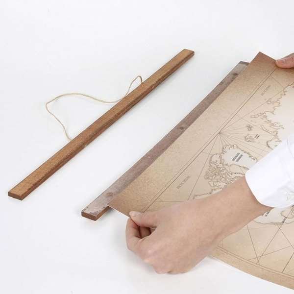 Wood Poster Hanger Magnetic, dark, 50 cm set #15