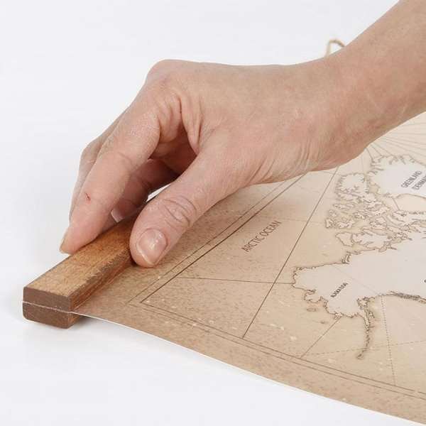 Wood Poster Hanger Magnetic, dark, 50 cm set #5