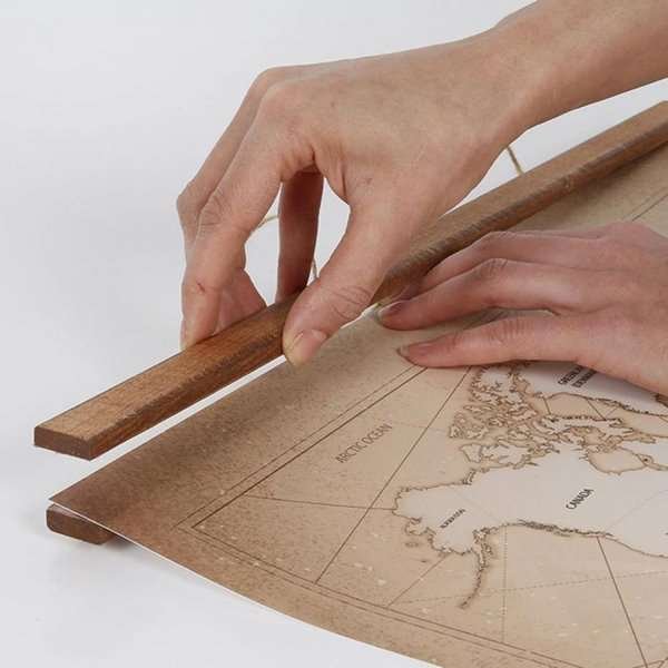 Wood Poster Hanger Magnetic, dark, 50 cm set #12