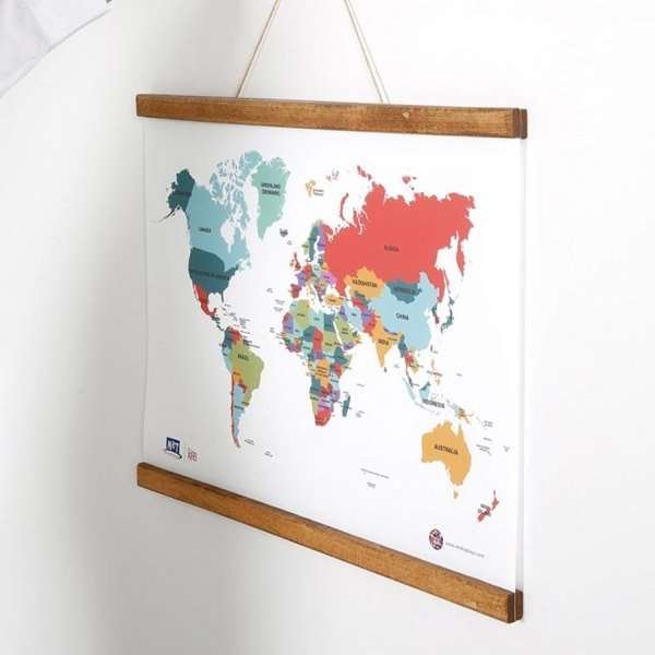 Wood Poster Hanger Magnetic, dark, 50 cm set #2