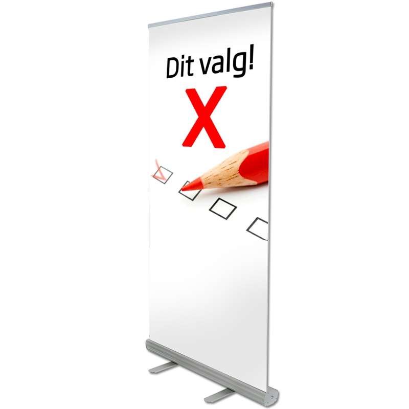 Eco Roll-up, single-sided, 85 cm, aluminum/silver, incl. bag, banner and print #9