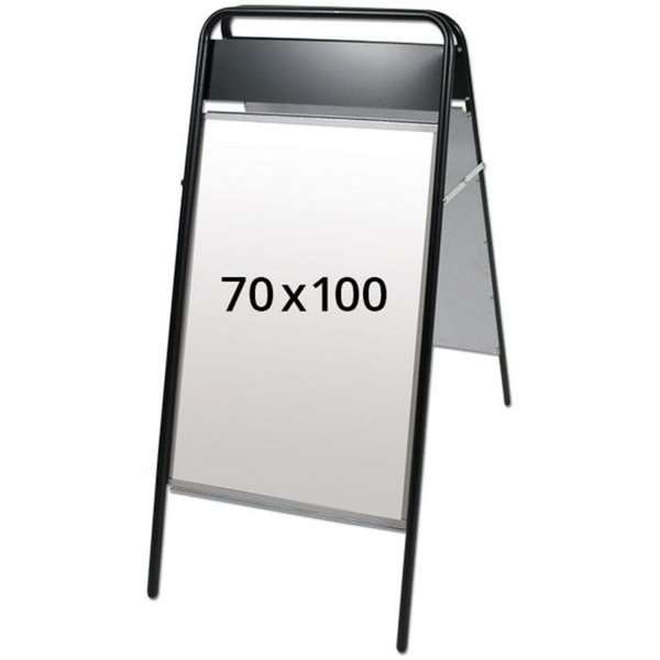 Expo Sign Pavement Board with logo plate, black, 70 x 100 cm #1