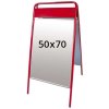 Expo Sign Pavement Board with logo plate, red, 50 x 70 cm #1