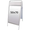 Expo Sign Pavement Board with logoplate, white, 50 x 70 cm #1