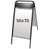Expo Sign Pavement Board with logo plate, black, 50 x 70 cm #1