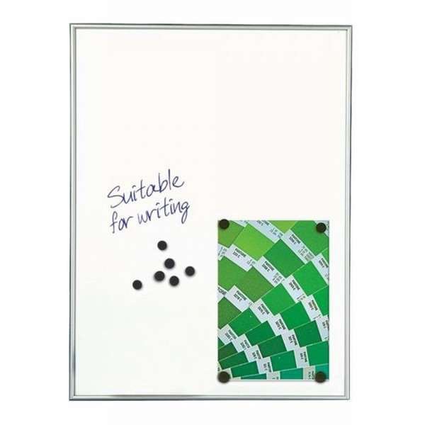 Whiteboard, magnetic with 9 mm alu profile, 12 x A4 #2