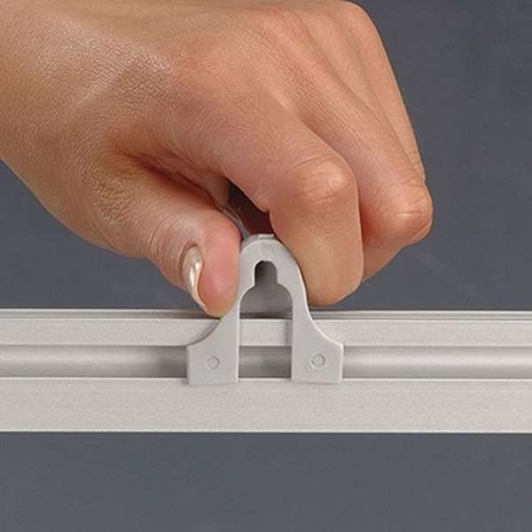 Poster-Clamp, 30 cm, alu/silver #8