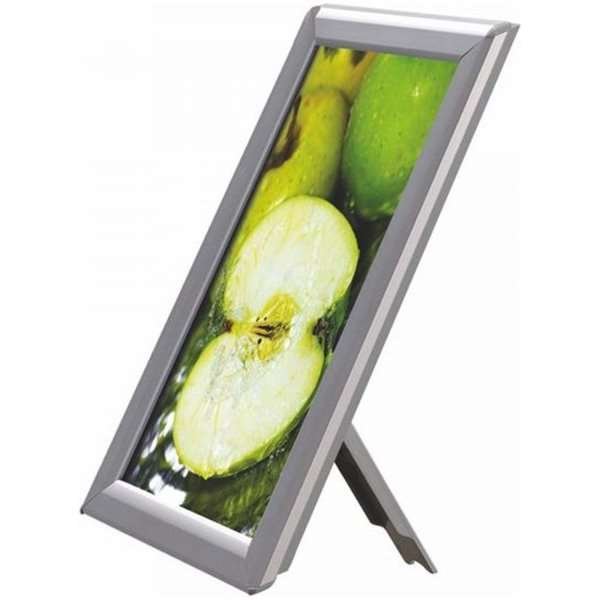 Opti snap frame, 14 mm, A4, silver, with support fitting #2