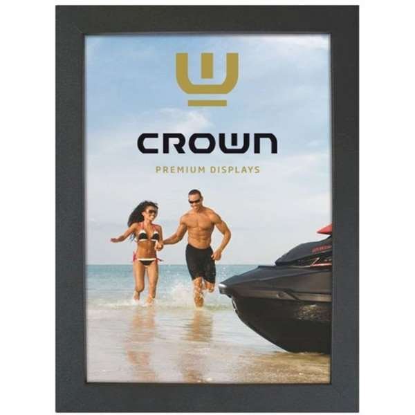 Crown snap frame, 33 mm, A4, black #8