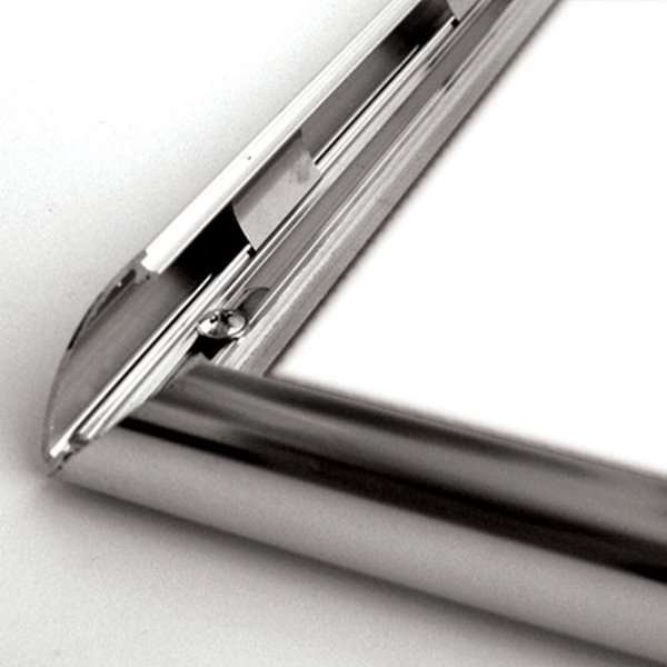 Alu snap frame 25 mm, 50 x 70, stainless steel look #3