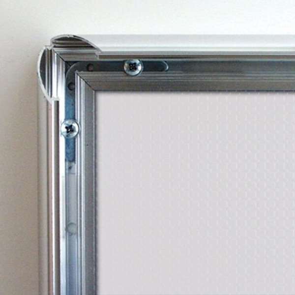Alu snap frame 25 mm, 50 x 70, stainless steel look #4
