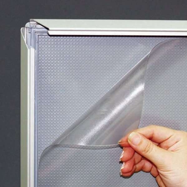 Lockable snap frame, 32 mm, A4, silver #8