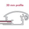 Alu snap frame, 30 mm, 50 x 70, silver #3