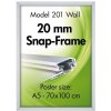 Alu snap frame 20 mm, A3, silver #1