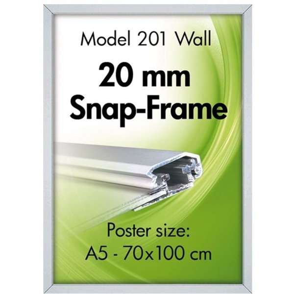 Alu snap frame 20 mm, A3, silver #1