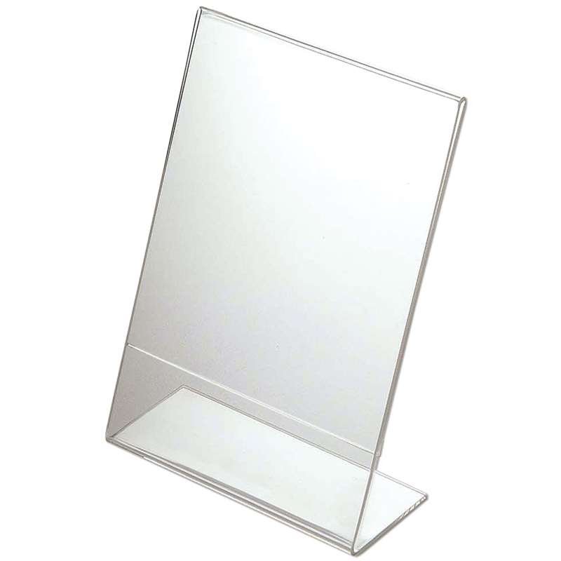 L-Menuholder, vertical A4 acrylic display #4