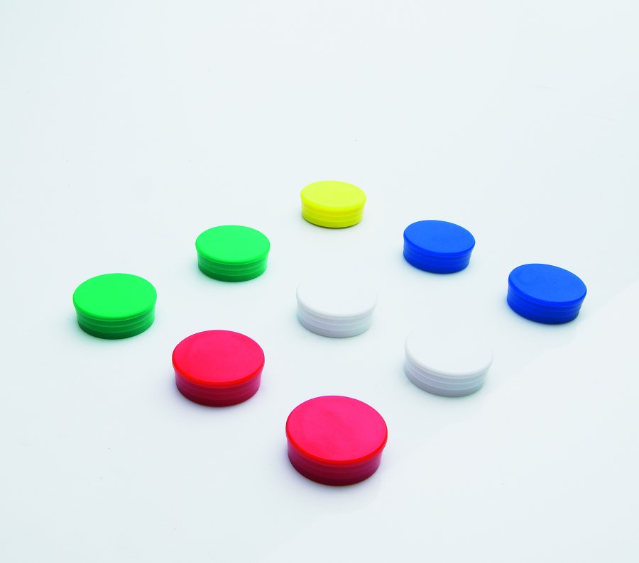 Colored magnets in a pack of 10 pcs. - 10 mm - Black #1