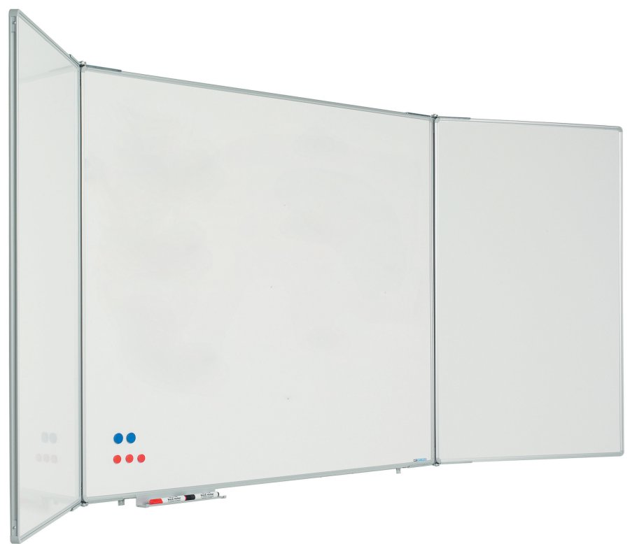Whiteboard with 2 doors (5 sides), can be locked - 60x90 cm (60x180 cm) - without locking hardware #1